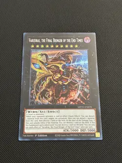 Yugioh Varudras, the Final Bringer of the End Times MP25-EN070 1st Ed PSR NM - Image 1