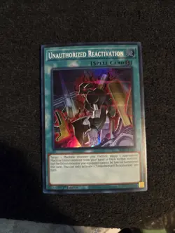 Unauthorized Reactivation SR10-EN041 Super Rare 1st Edition NM Yugioh - Image 1