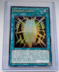 Ancient Chant LED7-EN004 Ultra Rare 1st Edition Yugioh - Image 1