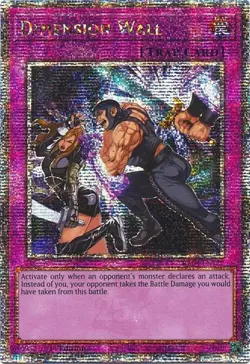 Yugioh! LP Dimension Wall - RA04-EN127 - Quarter Century Secret Rare - 1st Editi - Image 1