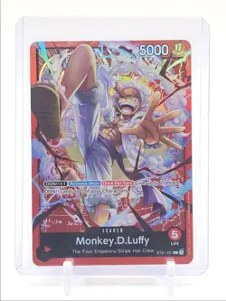 MONKEY D. LUFFY 2025 ONE PIECE STARTER DECK GEAR 5 LEADER #ST21-001 Q5857 - Image 1