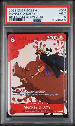 2023 ONE PIECE GIFT COLLECTION 2023 #001 MONKEY D. LUFFY PSA 9 - Image 1