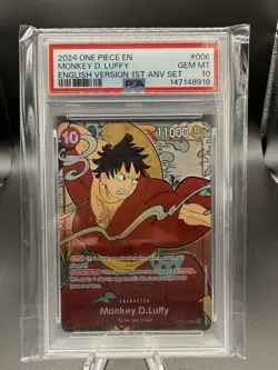 One Piece English 1st Anniversary Luffy PSA 10 - Image 1