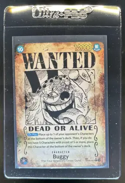 2024 One Piece Emperors in the New World Buggy SP Wanted Alternate Art #OP09-051 - Image 1