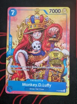 Monkey.D.Luffy (2nd Anniversary Stamped Promo) P-043 One Piece Promotion English - Image 1