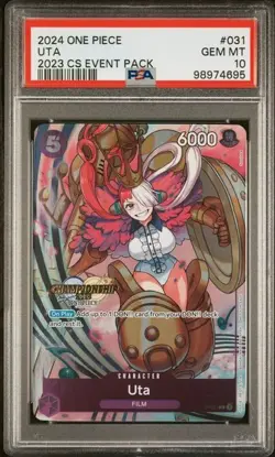 ONE PIECE CHAMPIONSHIP 2023 CS EVENT PACK UTA #031 PSA 10 GEM MINT - Image 1