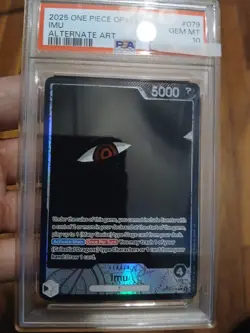 Imu PSA 10 Alternate Art Foil Leader OP13-079 Carrying on His Will PSA10 English - Image 1