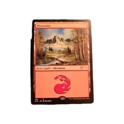 MTG Mountain Secret Lair Card Bob Ross Edition, Regular M/Nm Condition - Image 1