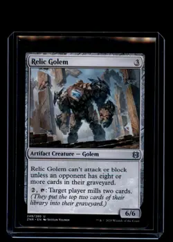 MTG Relic Golem #249 Uncommon Zendikar Rising - Image 1