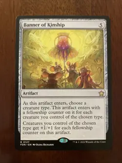 MTG FDN: Banner of Kinship Artifact Foundations Regular Rare Card 0127 - Image 1