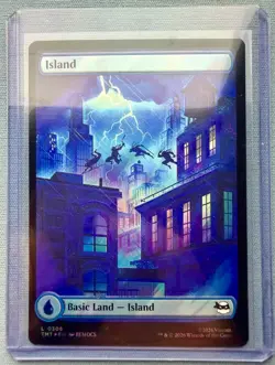 Island #0306 [Surge Foil] MTG Teenage Mutant Ninja Turtles NEAR MINT NM - Image 1