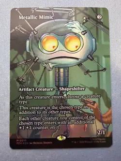 Metallic Mimic (Borderless) *FOIL* NM - Teenage Mutant Ninja Turtles MTG PZA 16 - Image 1