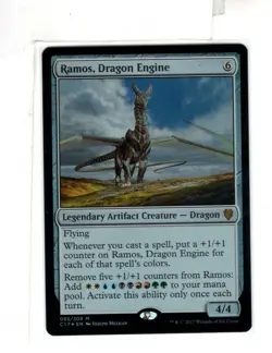 MTG SkeenAB Ramos Dragon Engine FOIL from Commander 2017. NM. - Image 1