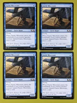 Faerie Miscreant x4 Core Set 2020 M20 4x Playset Magic the Gathering MTG - Image 1