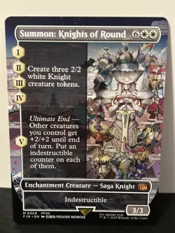 Summon: Knights of Round (Borderless) - Final Fantasy 359 MTG - Image 1