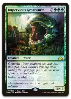 Impervious Greatwurm #273 (Foil) (LP) Buy-A-Box Promos BABP Magic MTG - Image 1