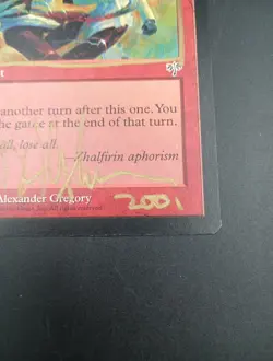 Magic: The Gathering Final Fortune - Mirage 1996 - Signed D. Alexander Gregory - Image 4