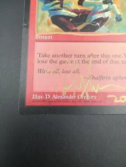 Magic: The Gathering Final Fortune - Mirage 1996 - Signed D. Alexander Gregory - Image 5