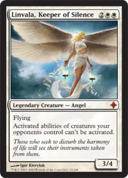 1x Linvala, Keeper of Silence - Foil Heavy Play MTG Magic - Kid Icarus - - Image 1
