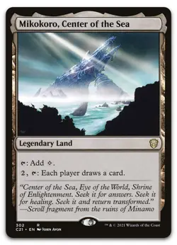 Mikokoro, Center of the Sea #302 (NM) Commander 2021 C21 Magic MTG - Image 1