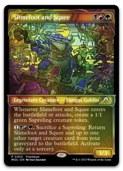 Slimefoot and Squee (Showcase) #450 (Foil) (LP) Prerelease Cards PRE Magic MTG - Image 1