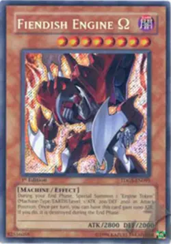 Lightly Played, English - 1 x MTG Fiendish Engine Omega - TDGS-EN095 - Secret Ra - Image 1