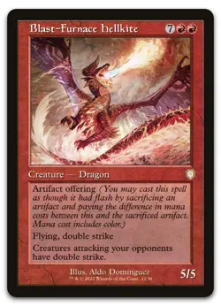 Blast-Furnace Hellkite (Retro Frame) #12 (NM) Brothers' War BRC Magic MTG - Image 1