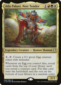 Atla Palani, Nest Tender #38 (Foil) (MP) Commander 2019 C19 Magic MTG - Image 1