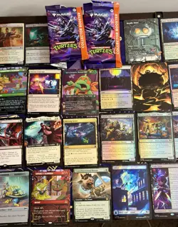 Magic The Gathering Teenage Mutant Ninja Turtles TMNT Card Lot Collectors Booste - Image 3