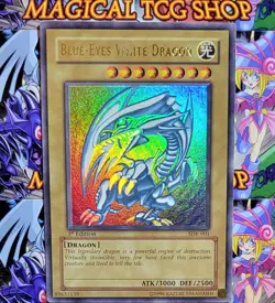 Yugioh Blue-Eyes White Dragon SDK-001 1st Edition Ultra Rare - Image 1