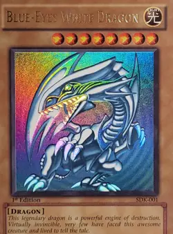 Yugioh Blue-Eyes White Dragon SDK-001 1st Edition Ultra Rare - Image 3