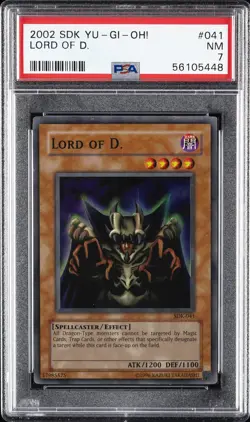 2002 YU-GI-OH! STARTER DECK: KAIBA #041 LORD OF D. PSA 7 - Image 1