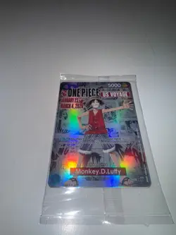 2026 One Piece Card Game Monkey D. Luffy US Voyage Illinois Fighting Illini Prom - Image 1