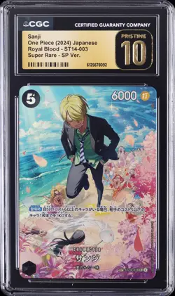 2024 ONE PIECE ROYAL BLOOD JAPANESE SUPER RARE - SP VER. SANJI CGC 10 PRISTINE - Image 1