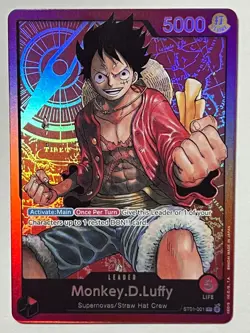 Monkey.D.Luffy ST01-001 One Piece Starter Deck 1 Straw Hat Crew Foil - Image 1