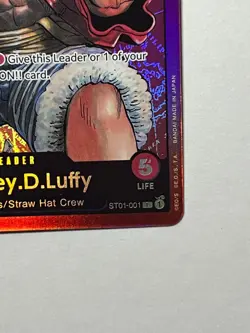 Monkey.D.Luffy ST01-001 One Piece Starter Deck 1 Straw Hat Crew Foil - Image 5