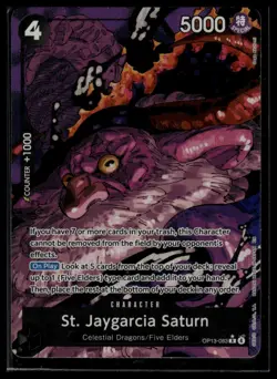 Carrying On His Will #OP13-083 St. Jaygarcia Saturn (Alternate Art) Rare - Image 1