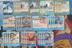 One Piece TCG Card Game - Blue Kuzan Deck + optional cards - Sleeved - English - Image 1