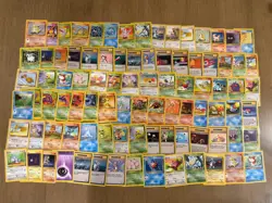 Bulk Lot of 90+ Vintage NO DUPLICATES Base Set & More Pokemon Cards Collection - Image 1