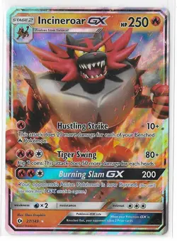 Incineroar GX 27/149 Sun & Moon Base Set S&M Ultra Rare Pokemon TCG Card NM - Image 1