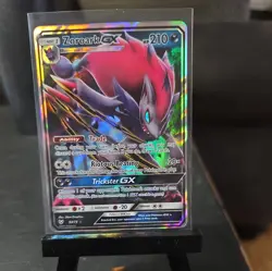 Pokemon Zoroark GX Ultra Rare Full Art Holo 53/73 Shining Legends 210 HP Card - Image 1