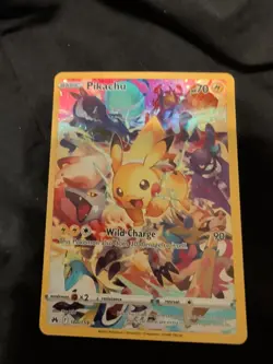 Pokemon Pikachu TCG Full Art Secret Rare Holo Card Crown Zenith NM Condition - Image 1