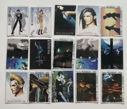 1999 Carddass Masters Final Fantasy VIII: Triple Triad Card Lot Of 15 Cards - Image 1