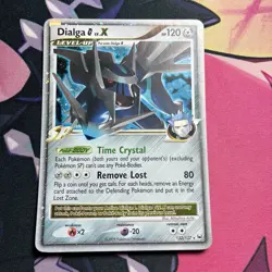 Pokemon TCG Dialga G LV.X Ultra Rare Holo Card 122/127 Platinum - Image 1