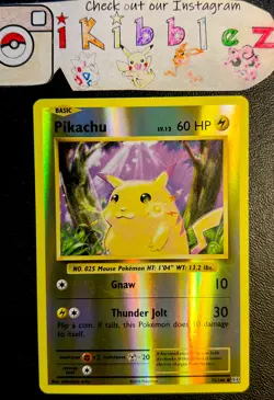 Pikachu 35/108 LP Reverse Holo XY Evolutions Classic Art Pokemon Card! - Image 1