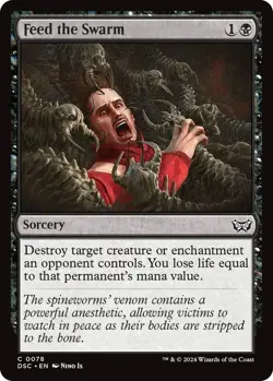 NM Feed the Swarm, MTG, Duskmourn Commander, Magic the Gathering, 78 - Image 1
