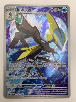 Inteleon 142/132 Mega Evolution Illustration Rare Pokemon Card NM English - Image 1