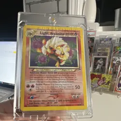 Pokemon Neo Destiny Light Arcanine Holo Rare 12/105 English Stage 1 100 HP Card - Image 1