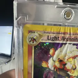 Pokemon Neo Destiny Light Arcanine Holo Rare 12/105 English Stage 1 100 HP Card - Image 5