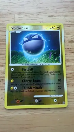Pokemon TCG Voltorb SH3/VLP Card Stormfront Reverse Holo M/NM - Image 1